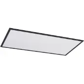 LINDBY LED-panel Nelios, 120 x 60 cm, 4000K, svart, metall