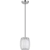 Globo Hengelampe Maribel, Ø 18 cm krom/klar, plast