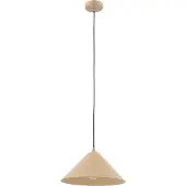 LINDBY hengelampe Clarine, beige, Ø 32 cm, metall