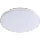 LINDBY LED-taklampe Comora, Ø 35 cm, hvit, IP44, 3000K
