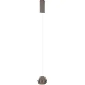 LUCANDE LED-pendel Plarion, nikkelfarget, aluminium, Ø 9 cm