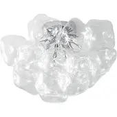 LUCANDE taklampe Diborah, klar, Ø 49 cm, glass, G9