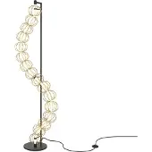 Maytoni LED-gulvlampe Golden Cage, høyde 154 cm, metall