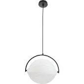 LUCANDE hengelampe Helva, hvit, 1 lyskilde, Ø40 cm, roterbar