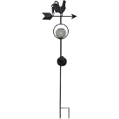 Star Trading LED-solcellelampe Windy, viser vindretningen