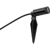 LINDBY Heath LED-lampe med jordspyd, 4 stk, svart