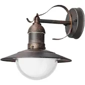 LINDBY utendørs LED-vegglampe Clea, bredde 24 cm, metall