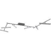 LINDBY LED-taklampe Pilou, 6 lyskilder, dimbar, krom