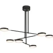 Maytoni Fad LED-hengelampe dreibare skjermer 6 lk