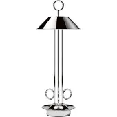 Sigor Oppladbar LED-bordlampe Nudiderot, krom, aluminium, IP54, dimbar