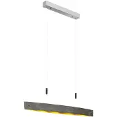 LUCANDE Svart LED-hengelampe Lio med gulldekor