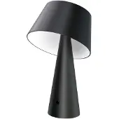 LINDBY LED-solcellelampe til bordet, Lirinor, svart, plast, 13 cm