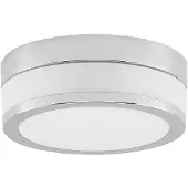 LINDBY taklampe Flavi, Ø 23 cm, krom, glass, IP44, E27