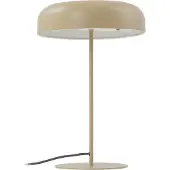LINDBY bordlampe Edion, beige, metall, 45 cm