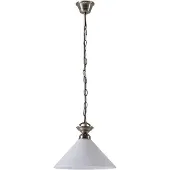 LINDBY Otis pendellampe, Ø 30 cm, hvit, glass, kjegle, E27