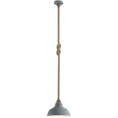 LINDBY hengelampe Chaby, Ø 29 cm, 1 lyskilde, metall, tau