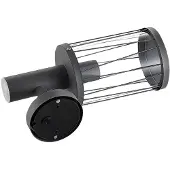 LINDBY utendørs vegglampe Yonan, høyde 34 cm, antrasitt, sensor