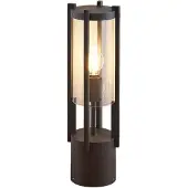 LUCANDE Brienne sokkellampe, 50 cm, antrasitt, metall