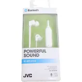 JVC HA-FX21BT - Ørepropper med mikrofon - i øret - Bluetooth - trådløs - hvit