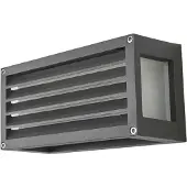 LUCANDE utendørs vegglampe Aurelien, antrasitt, 12 cm, stripead