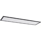 LINDBY LED-panel Nelios, 120 x 30 cm, CCT, svart, metall
