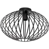 LINDBY Maivi taklampe, svart, 40 cm, jern, bur