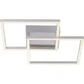 JUST LIGHT LED-taklampe Iven, stål, 35,9 x 35,9 cm
