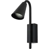 LINDBY utendørs vegglampe Sorvete, svart, metall, høyde 33 cm