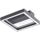 LUCANDE Smart LED-taklampe Tjado, 30 cm, svart, RGBW