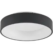 Arcchio LED-taklampe Aleksi, Ø 45 cm, svart, metall, CCT