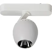 LINDBY LED-spot 48 V Lumaro, hvit, Ø6cm, plast, dimbar