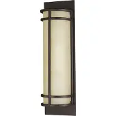 FEISS Vegglampe Fusion 2, bronse/krem, 43 cm