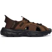 SKECHERS slip-in herresandal - Mørkebrun - Sandaler