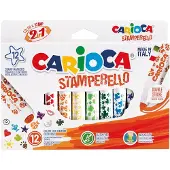 Carioca Stamperello, Multi, Flerfarget, Tusjspiss og stempel, 1 mm, 7 mm, Rund