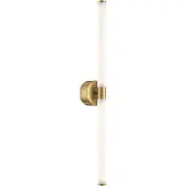 Maytoni LED-vegglampe Axis, gullfarget, høyde 63 cm