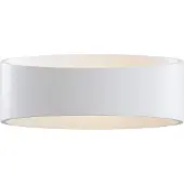 Maytoni Trame LED-vegglampe, oval form i hvit