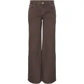 Pieces Selma Wide Leg Lavmidjede Jeans