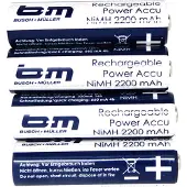 Busch + Müller 2100mah Oppladbart Batteri
