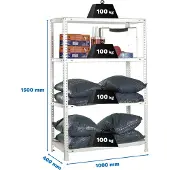 Simon Rack Comfort Plus 4/400 Metallhylle 1500x1000x400 Mm