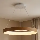 Mantra-Iluminacion Smart LED-hengelampe Niseko II, Ø 50 cm, trefarge, CCT