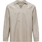 Salsa Jeans 21011387 Linen Skjorte Med Lange Ermer