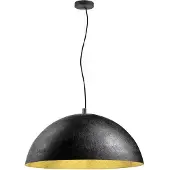 SLV hengelampe Forchini, 70 cm svart/gullfarget plast