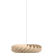 Tom Rossau pendellampe TR5, Ø 80 cm, natur, bjørketre