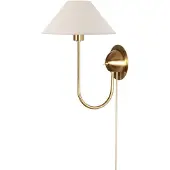 Globen Lighting vegglampe IRIS, kremfarget, høyde 32 cm