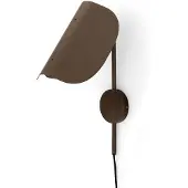 Audo Copenhagen Audo vegglampe Wing, bronse, 47 cm, stikkontakt, justerbar