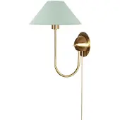 Globen Lighting vegglampe IRIS, grønn, høyde 32 cm