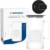 Wessper D4 borosilikat mini futureflow Aquamax-kanne (WES208-FF-BK)
