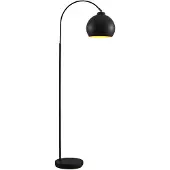 LINDBY buelampe Minali, svart, metall, 148 cm høy, E27