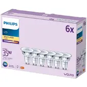 Philips LED-lyspære LEDClassic 3.5W/827 (35W) 6-pack GU10