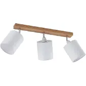 LINDBY downlight Imarin, 56 cm, 3 lyskilder, hvit, tre